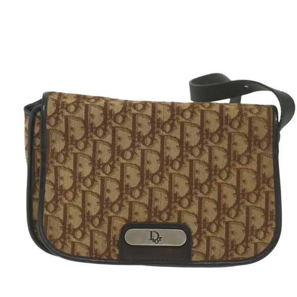 Christian Dior Trotter Canvas Shoulder Bag Brown Auth bs10601 - Picture 2 of 16